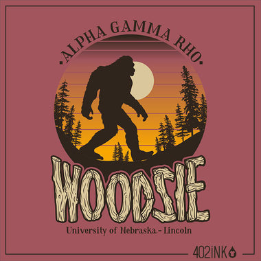 Sunset Bigfoot Woodsie Shirt