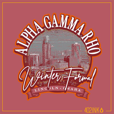 Winter Cityscape Formal Shirt