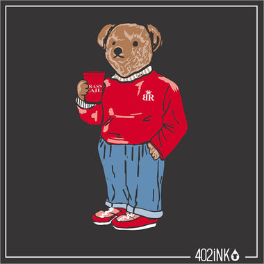 Brass Rail Bear Mascot