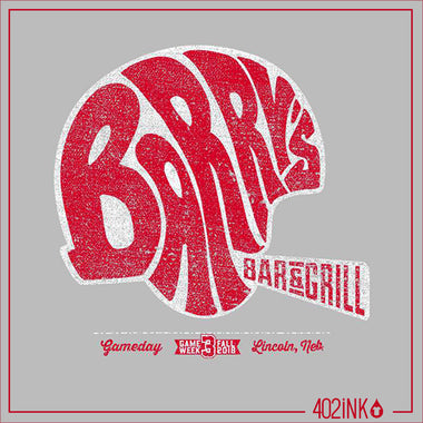 Barry’s Helmet Text Logo