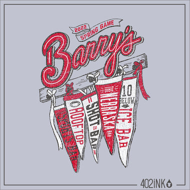 Barry’s Spring Game Pennant Design