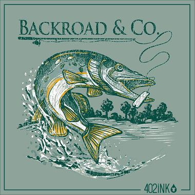 Backroad & Co Jumping Fish Design