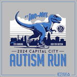 2024 Capital City Autism Run Dinosaur