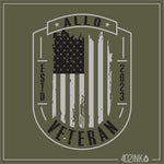 Allo Veteran Flag Badge