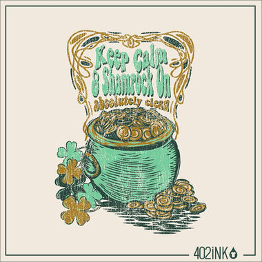 Keep Calm Shamrock Pot