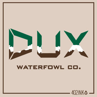 DUX Waterfowl Co Mountain Logo