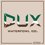 DUX Waterfowl Co Mountain Logo
