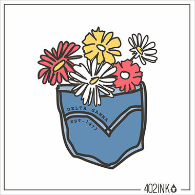 Minimalist Flower Pocket Shirt