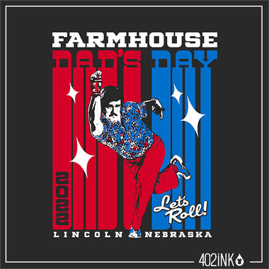 Dad's Day Vibrant Bowling Shirt