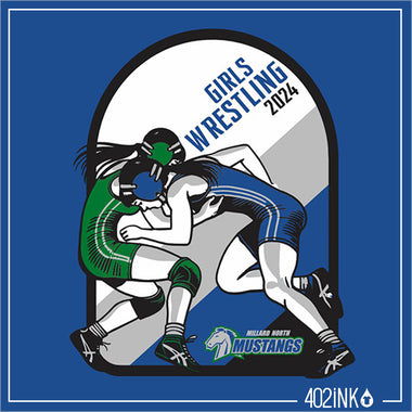 Mustangs Girls Wrestling Shirt