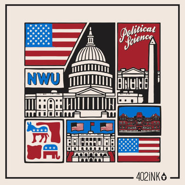 Political Science American Landmarks Collage