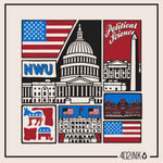 Political Science American Landmarks Collage