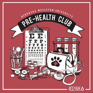Pre Health Club Eye Chart and Medical Still Life