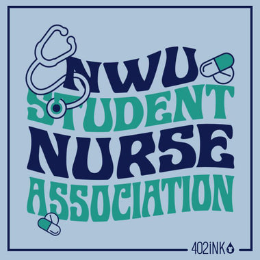 Student Nurse Association Wavy Lettering