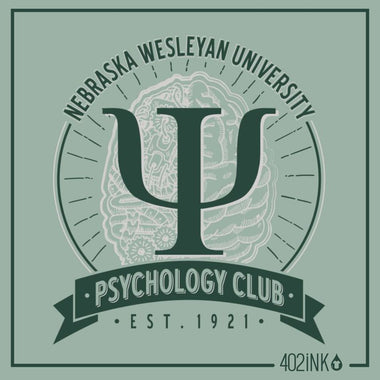 Psychology Club Brain and Psi Emblem