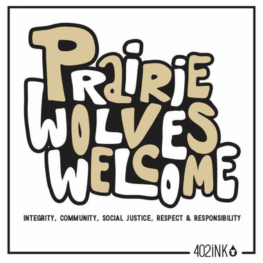 Prairie Wolves Welcome Playful Lettering