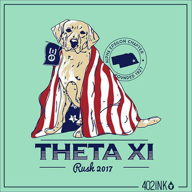 American Flag Dog Rush Shirt